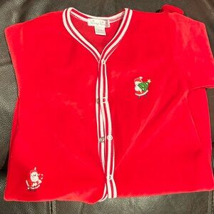 Kissy Kissy Christmas Footie 6-9 months